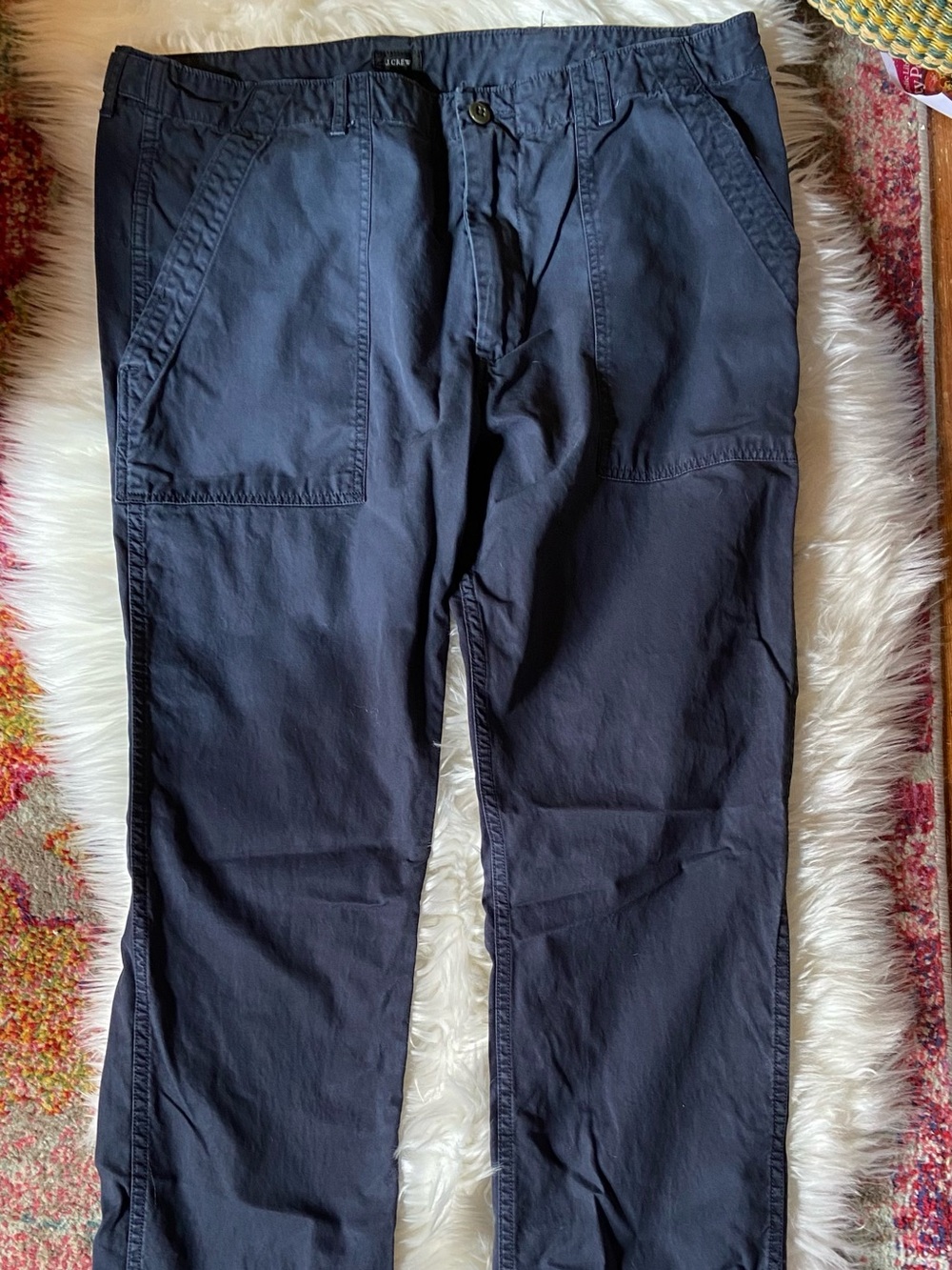 J. Crew Men's Navy Cargo Pants